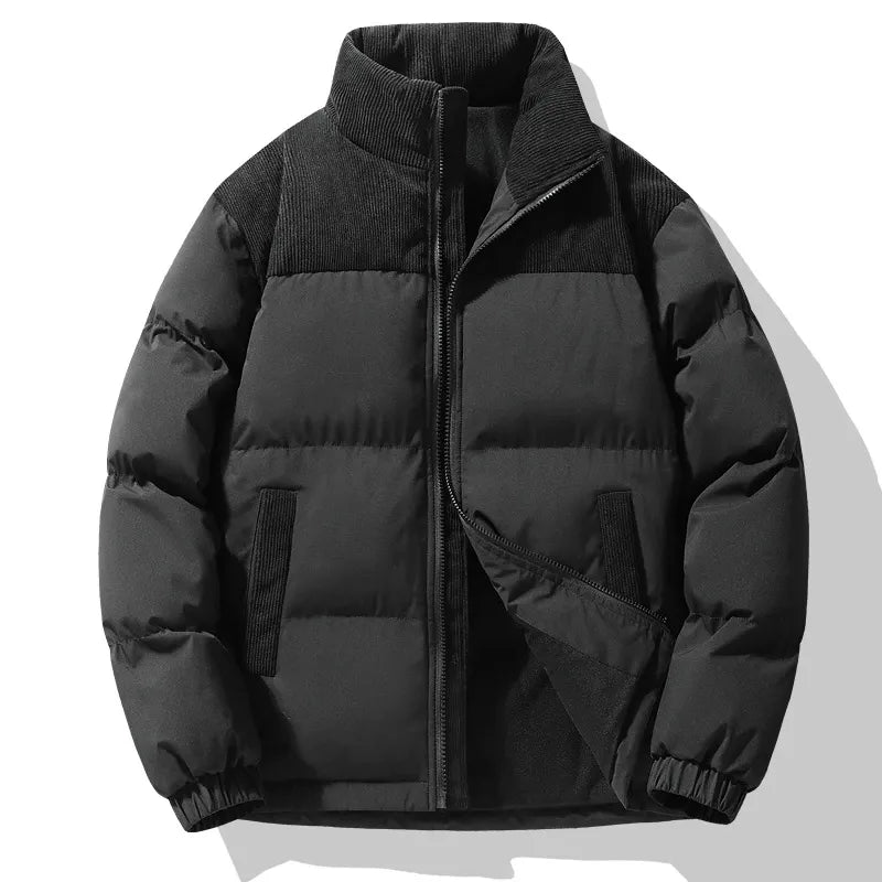 Drune | Gep Padded Jacke Übergroß Fit Steppnähte Corduroy Details