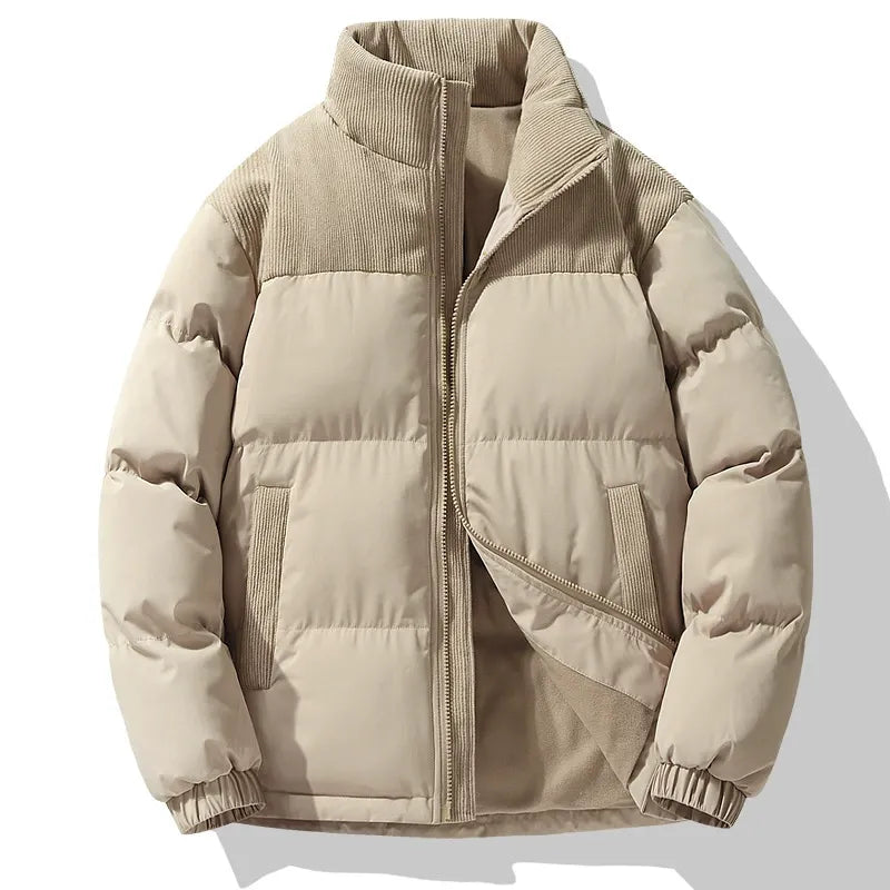 Drune | Gep Padded Jacke Übergroß Fit Steppnähte Corduroy Details