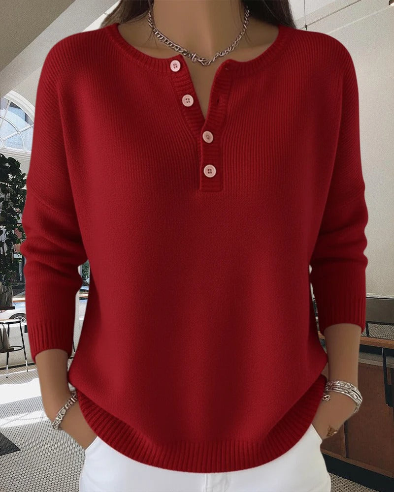 Drune | Klassische Strickjacke mit Knöpfen und langen Ärmeln