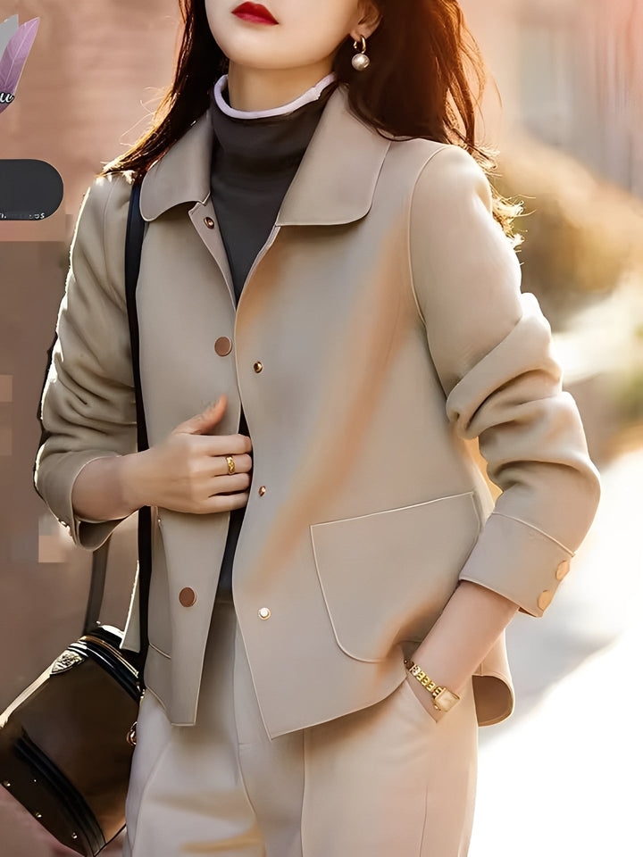 Drune | Elegante, warme Damenjacke mit Knöpfen