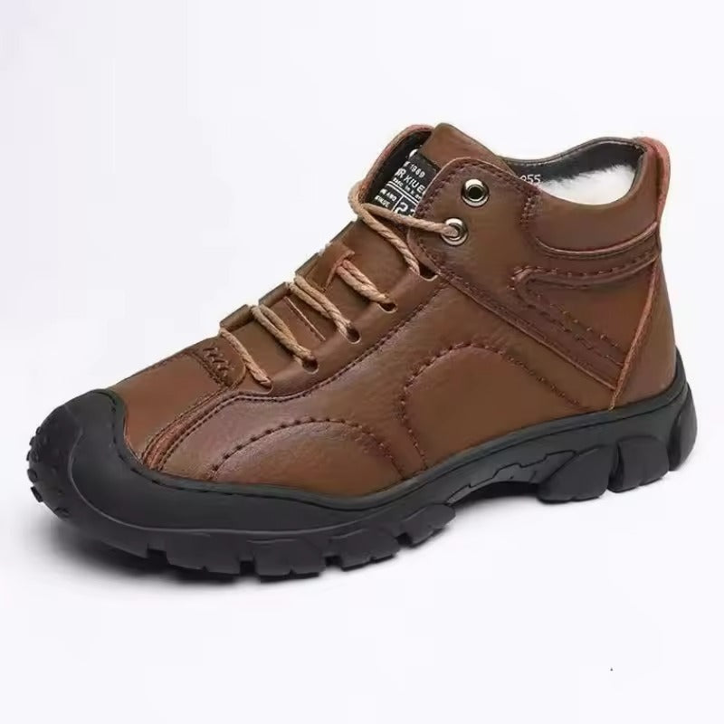 Drune | Herren Winterstiefel aus wasserdichtem Leder mit rutschfester Sohle