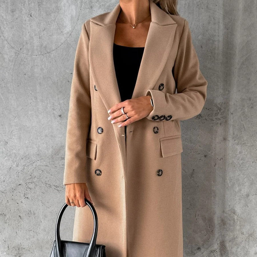 Drune | Damen Tailored Fit Longline Jacke Wollmix