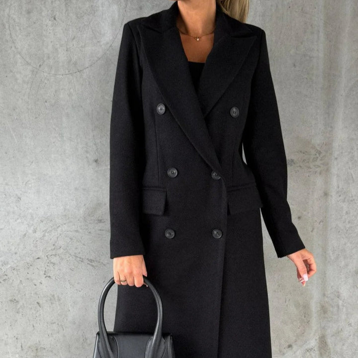 Drune | Damen Tailored Fit Longline Jacke Wollmix