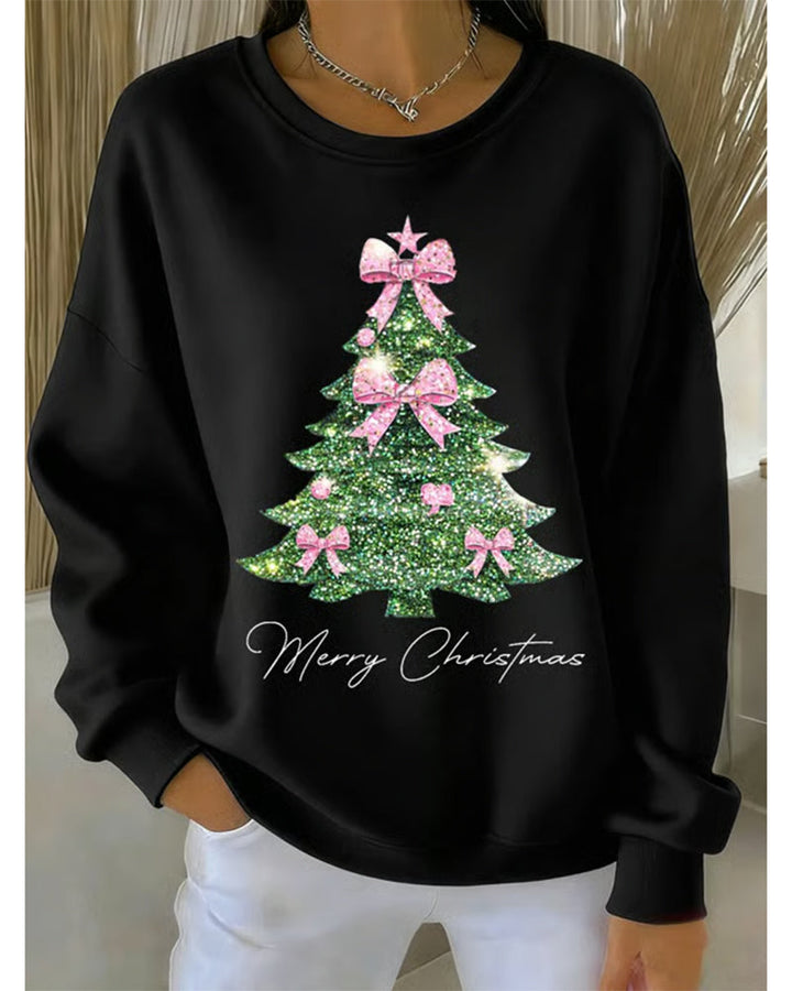 Drune | Sweatshirt mit Weihnachtsdruck und Langen Ärmeln