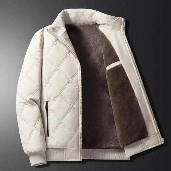 Drune | Steppjacke Klassische Passform Fleece Gefüttert Winddicht Hüftlänge