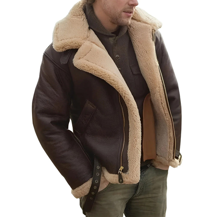 Drune | Strapazierfähige und Dicke Lederjacke für Männer