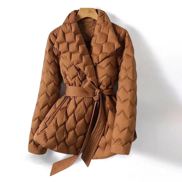 Drune | Damen Gequiltete Jacke Mit Gürtel