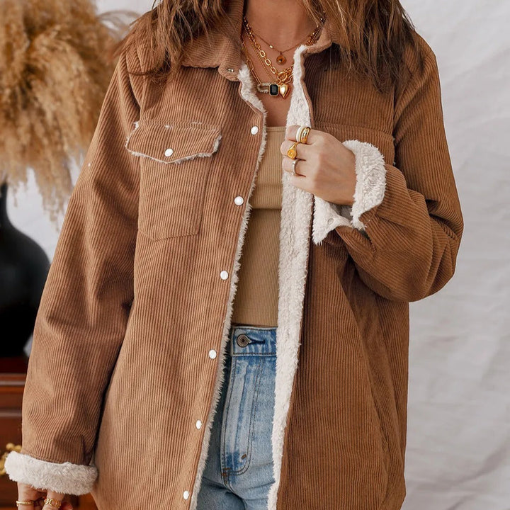Drune | Gefütterte Cordjacke für Damen