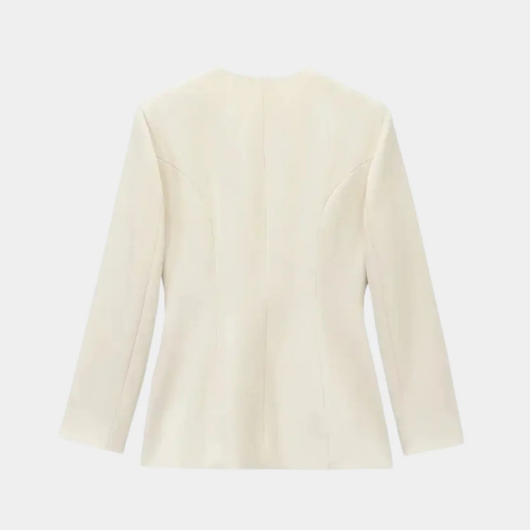 Drune | Wickel Blazer Jacke Langarm Taillierte Passform mit Gürtel
