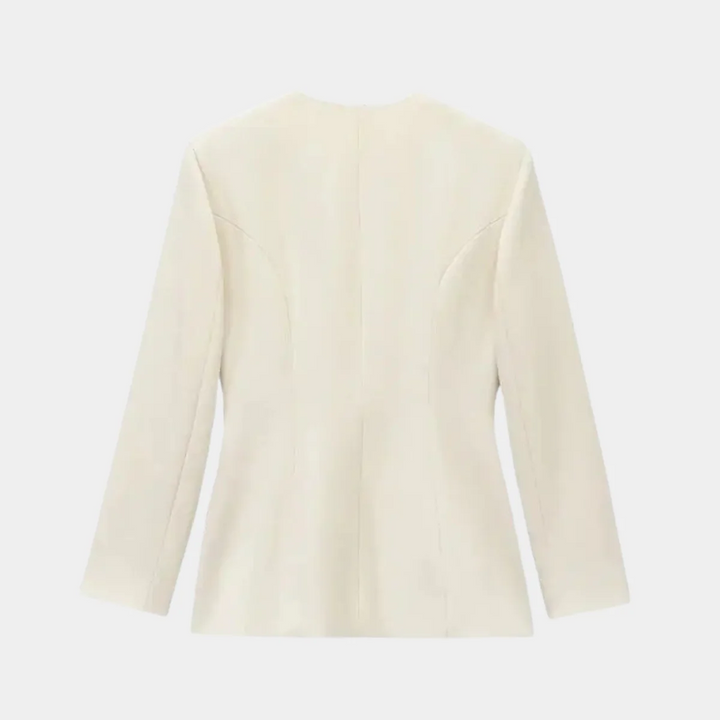 Drune | Wickel Blazer Jacke Langarm Taillierte Passform mit Gürtel