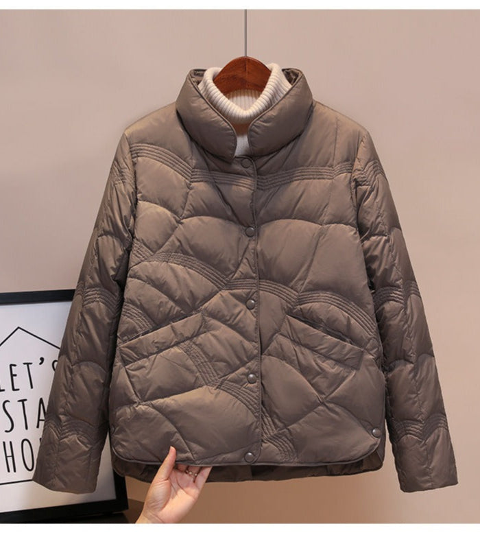 Drune | Damen Gequiltete Leichte Daunenjacke Hüftlänge