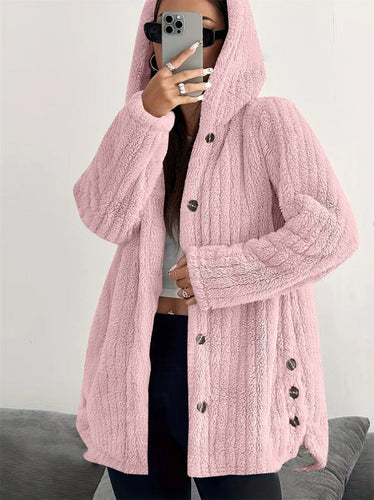 Drune | Teddy Damenjacke mit Kapuze