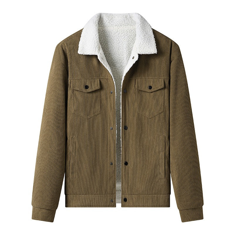 Drune | Cordjacke für Herren mit Fleecefutter, lässiger Stil