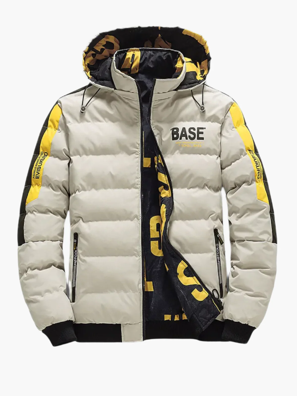 Drune | Pufferjacke - Mit Kapuze - Hüftlänge - Rippbündchen