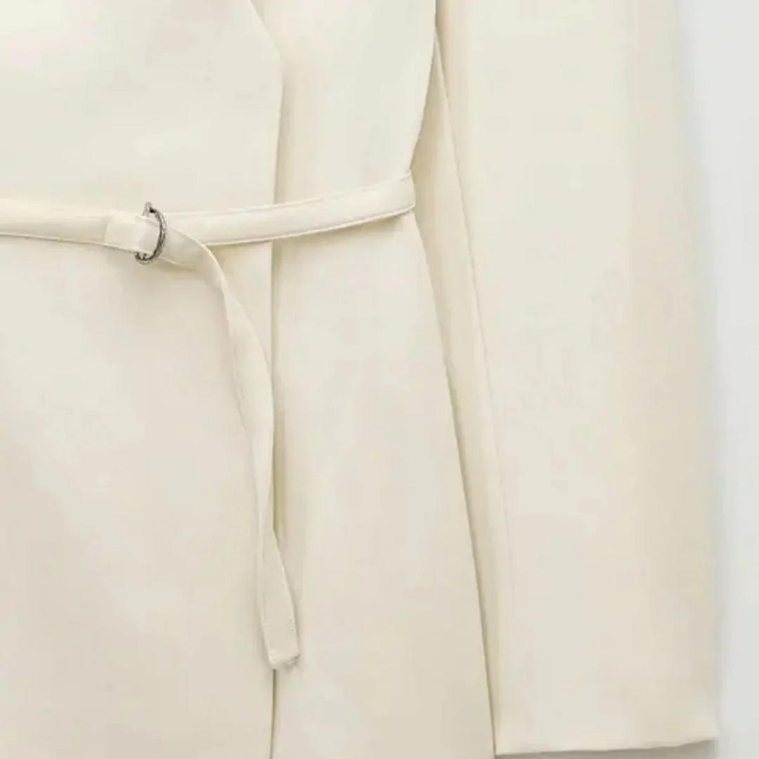 Drune | Wickel Blazer Jacke Langarm Taillierte Passform mit Gürtel