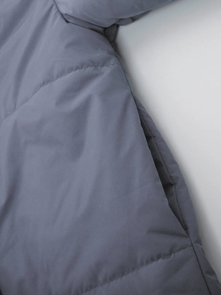Drune | Gürteltaschen Pufferjacke Wickel Front Stepp Wintermantel