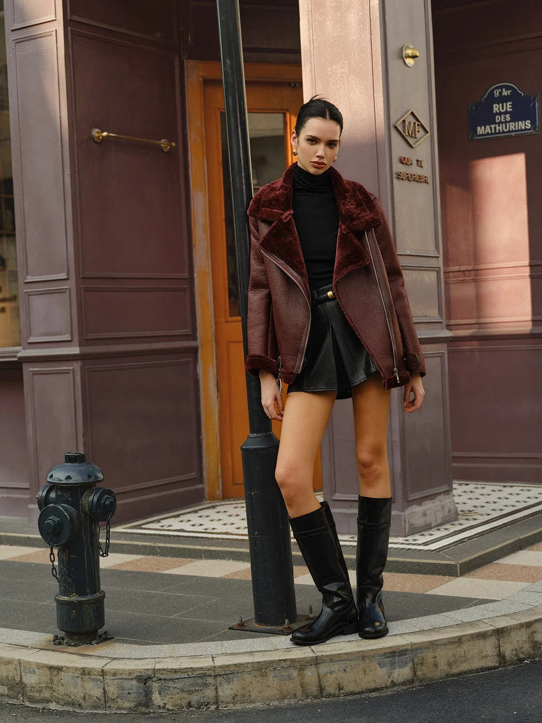 Drune | Style Motorradjacke Trendige Übergröße Oberbekleidung
