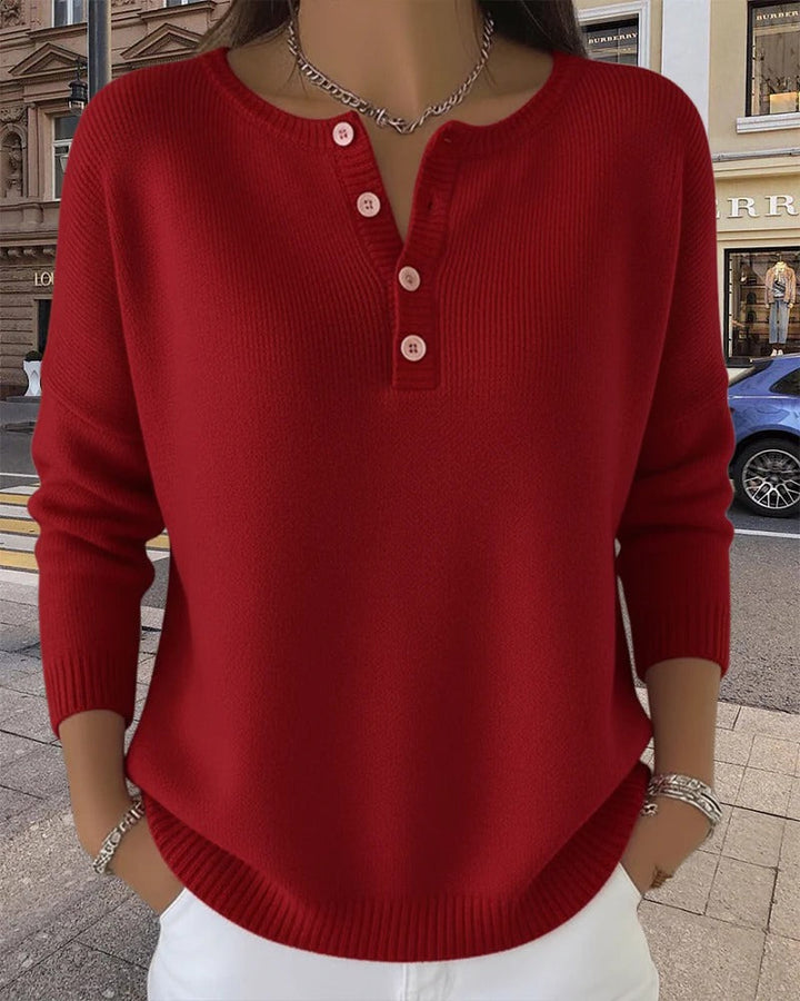 Drune | Klassische Strickjacke mit Knöpfen und langen Ärmeln