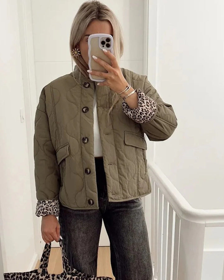 Drune | Elegante Jacke mit Leopardenmuster