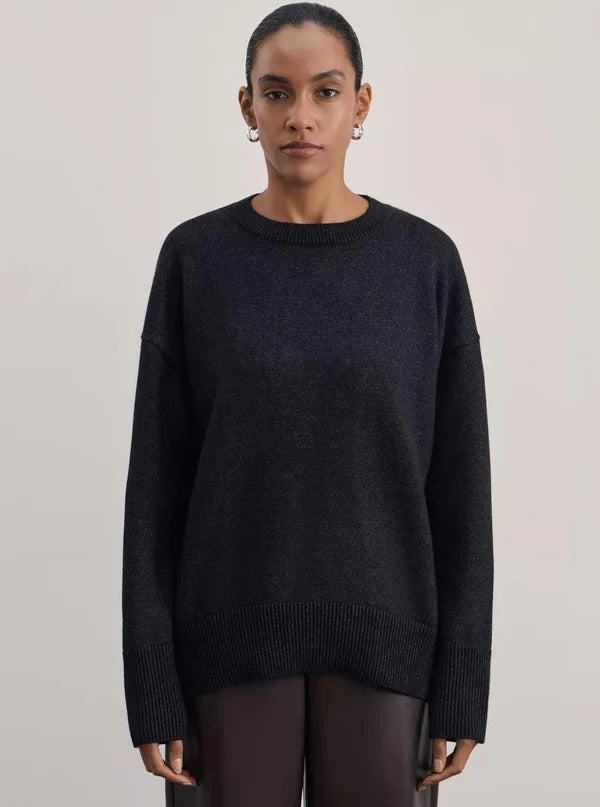 Drune | Lässiger Schnitt Weiches Strickmaterial Hoher Kragen Lange Ärmel