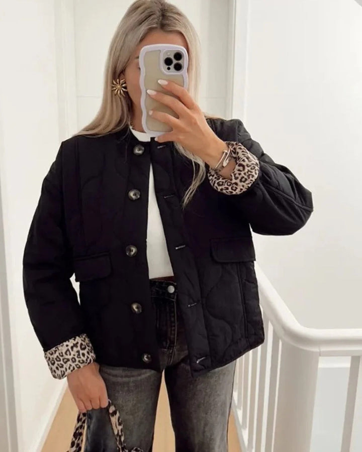 Drune | Elegante Jacke mit Leopardenmuster