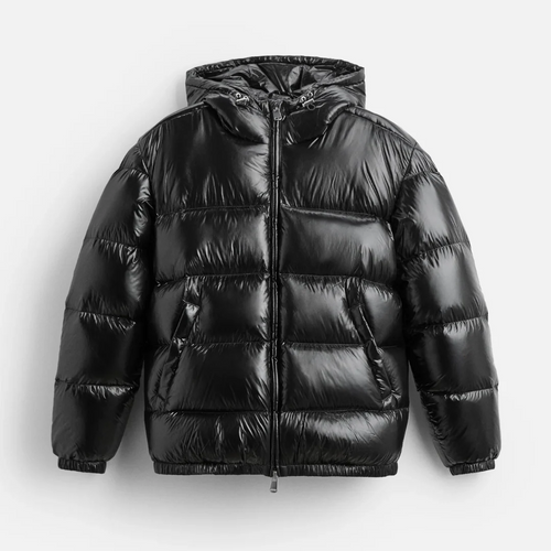 Drune | Pufferjacke - Gepolstert - Oversized Fit - Mit Kapuze - Taillenlänge