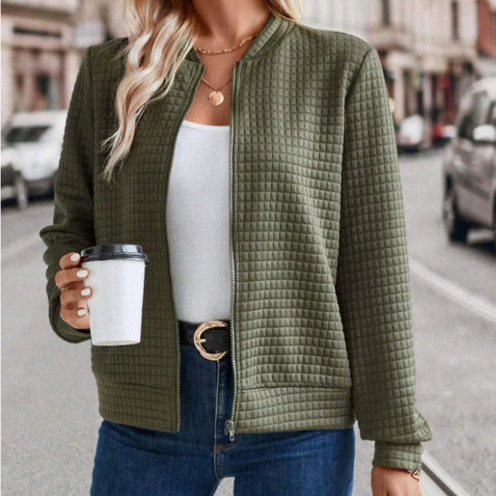 Drune | Damen Gequiltete Jacke Relaxed Fit Reißverschluss Vorderseite