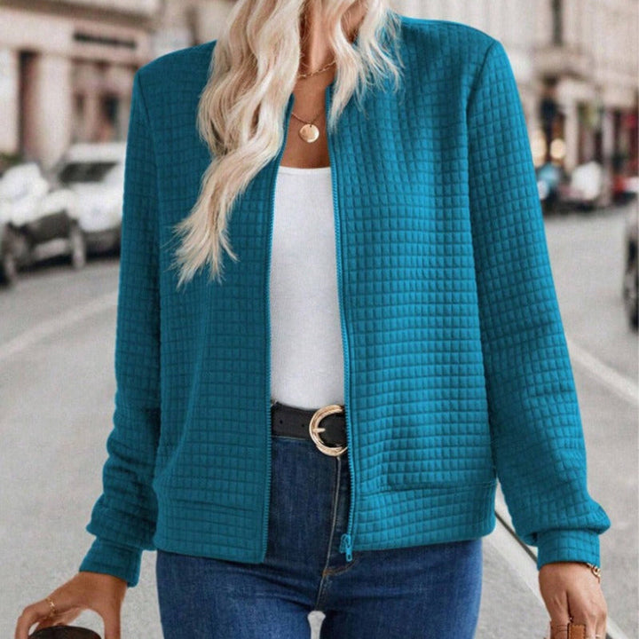 Drune | Damen Gequiltete Jacke Relaxed Fit Reißverschluss Vorderseite