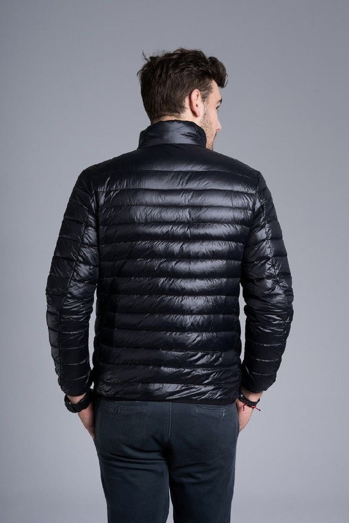 Drune | Gepolsterte leichte Herrenjacke mit Kapuze und Reißverschluss