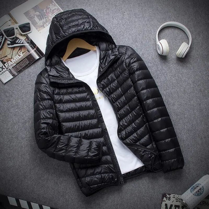 Drune | Herren-Steppjacke mit Kapuze und Reißverschluss - Tidus