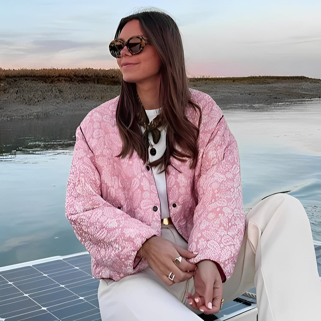 Drune | Lässige Patchwork-Quiltjacke für Frauen