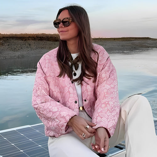 Drune | Lässige Patchwork-Quiltjacke für Frauen