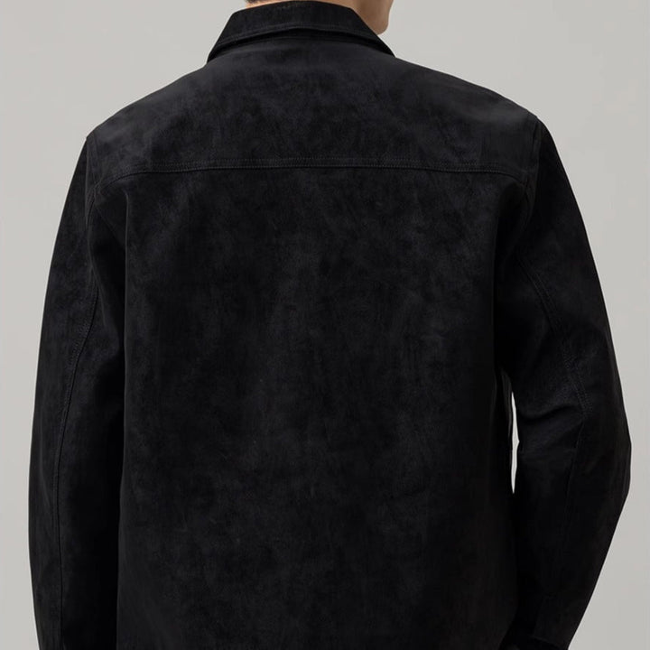 Drune | Herrenjacke mit Wildleder-Effekt