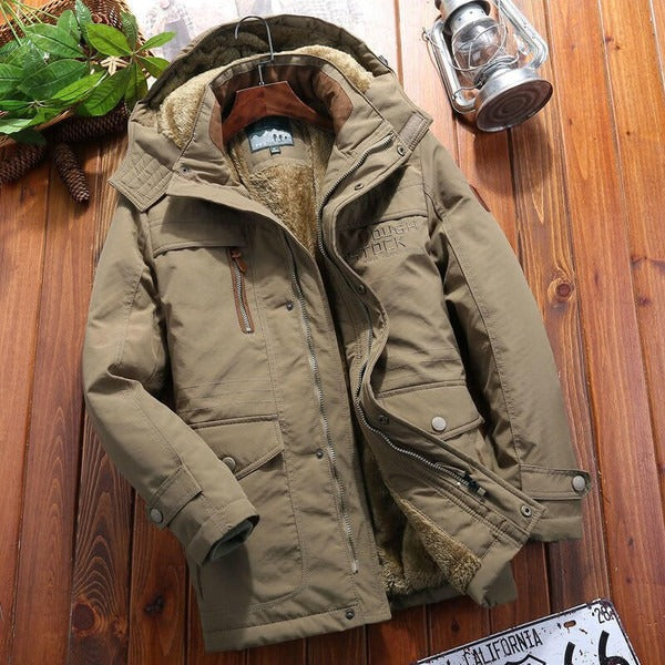 Drune | Fleecejacke Übergroß Modell Kapuze Gepolsterte Schultern Mehrere Taschen