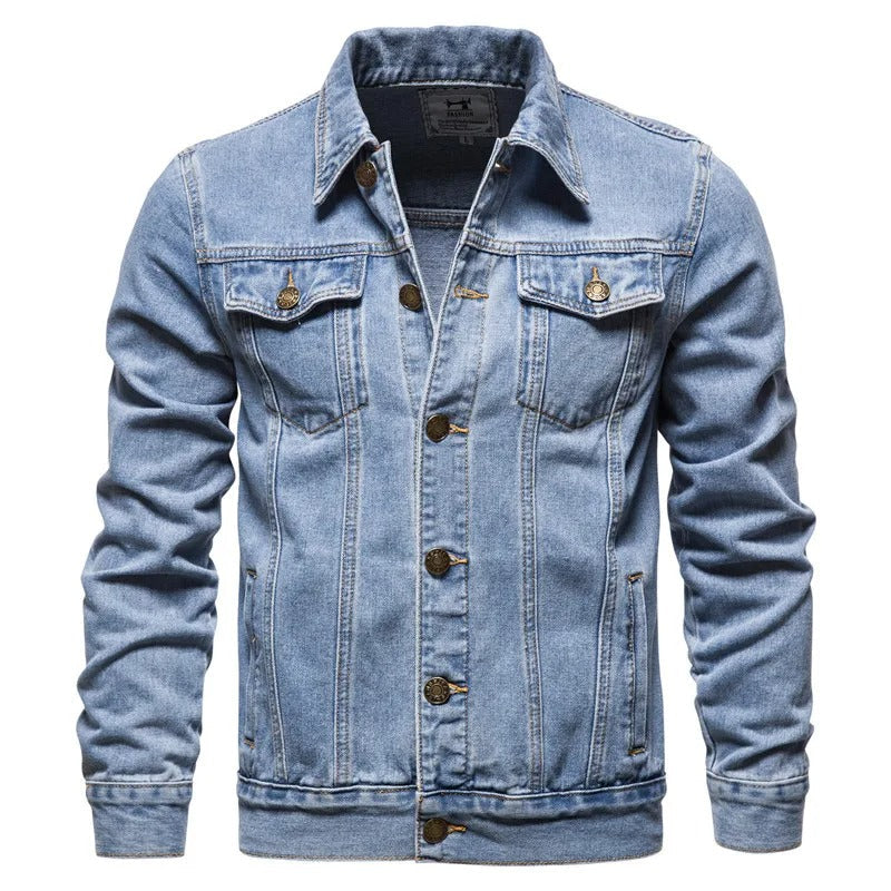 Drune | Klassische Denim Truckerjacke für Herren