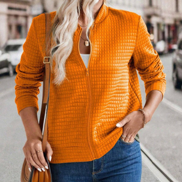 Drune | Damen Gequiltete Jacke Relaxed Fit Reißverschluss Vorderseite