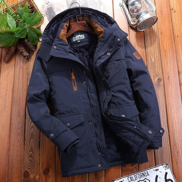 Drune | Fleecejacke Übergroß Modell Kapuze Gepolsterte Schultern Mehrere Taschen