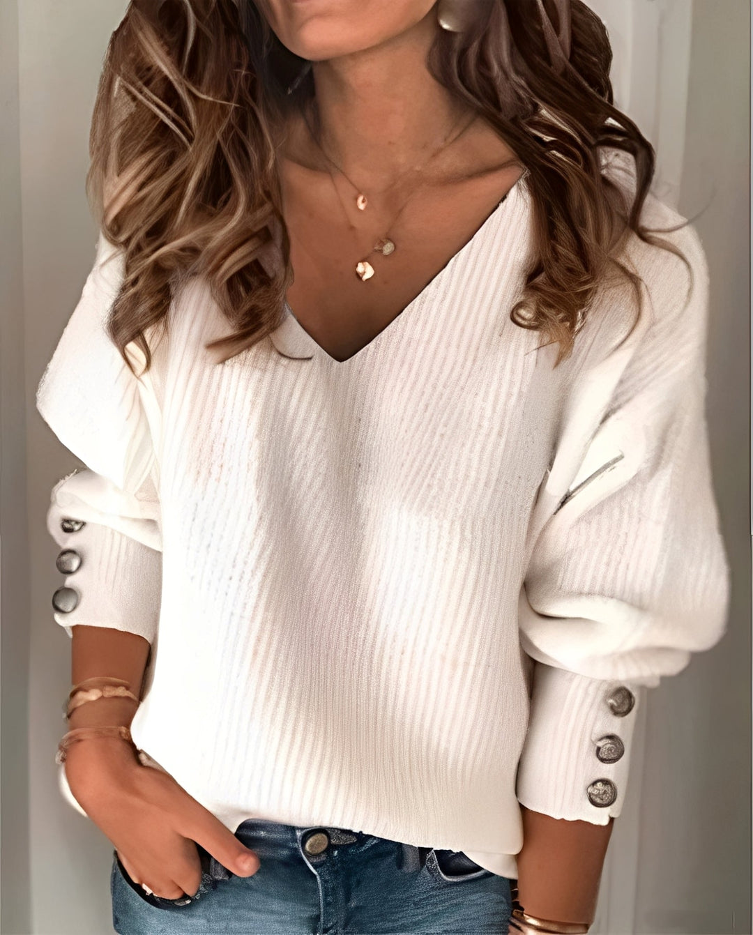 Drune | V-Ausschnitt-Pullover aus Strick