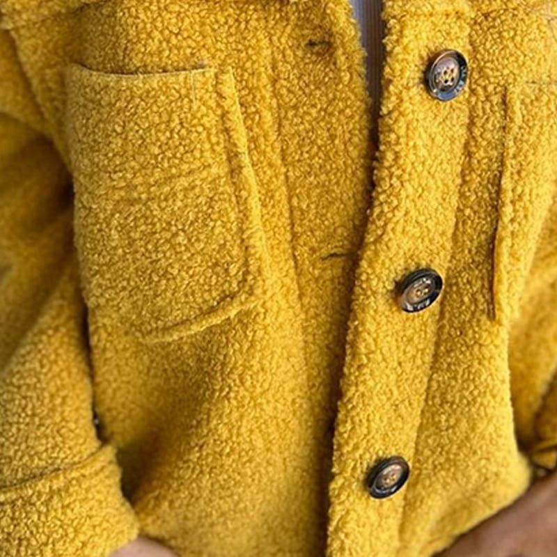 Drune | Sherpa Button up Jacke Lässige Warme Außenbekleidung