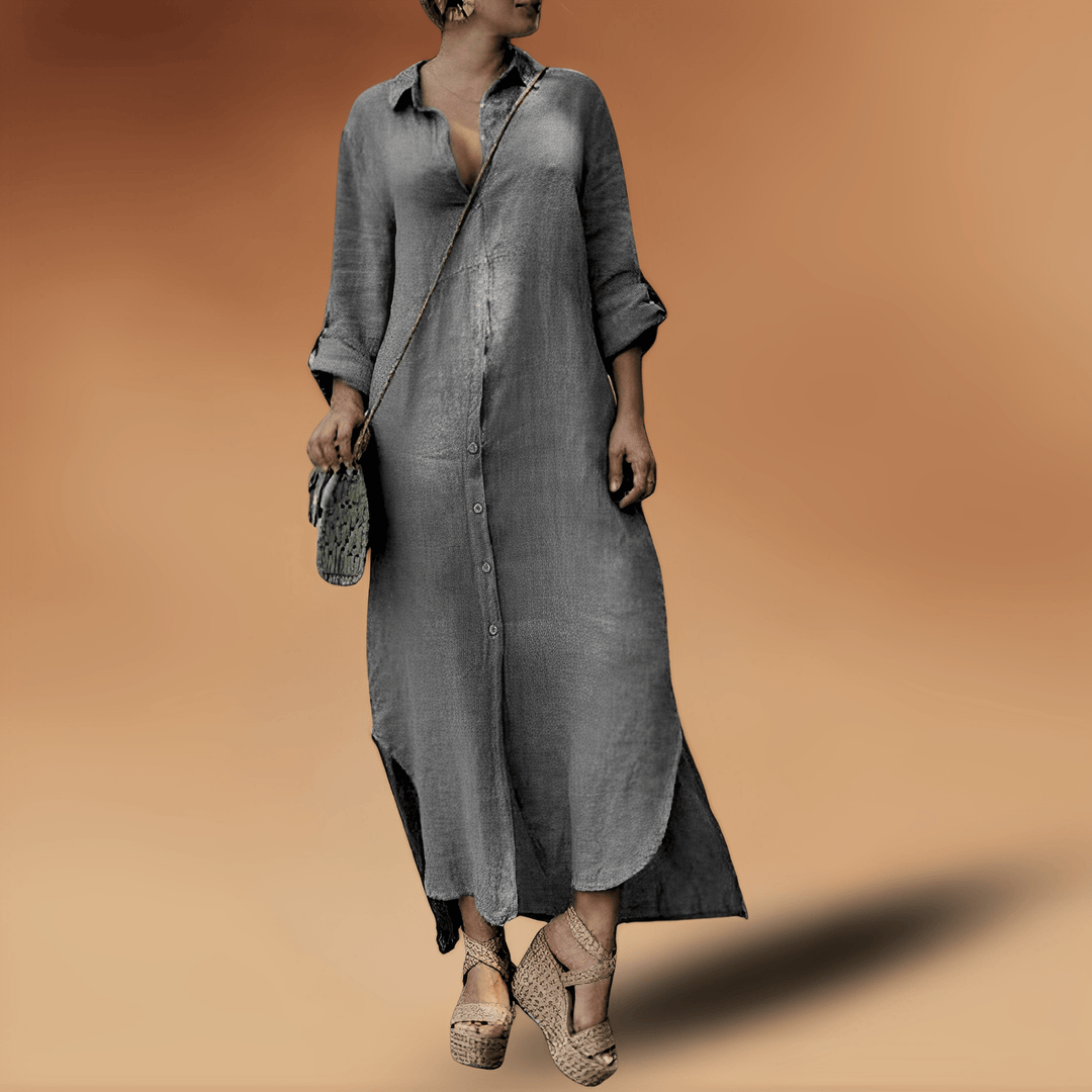Drune | Elegante Leinenkleid
