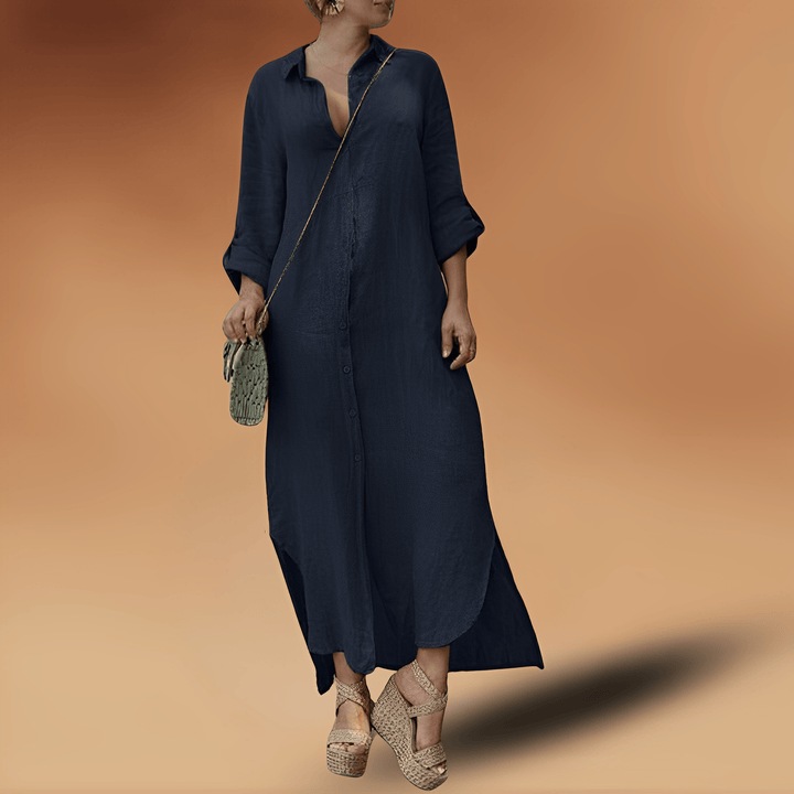 Drune | Elegante Leinenkleid