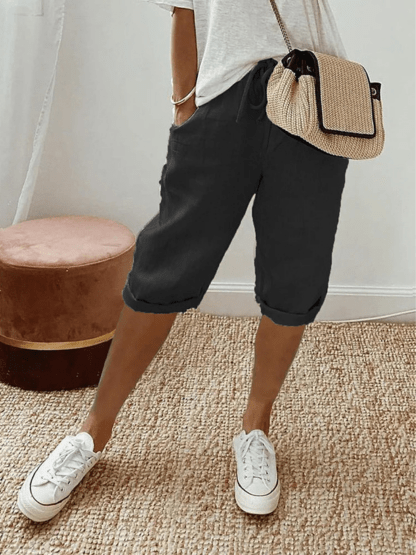 Drune | Damen Shorts Kurze Hose Ultimativer Komfort Weiche Baumwollstoffe