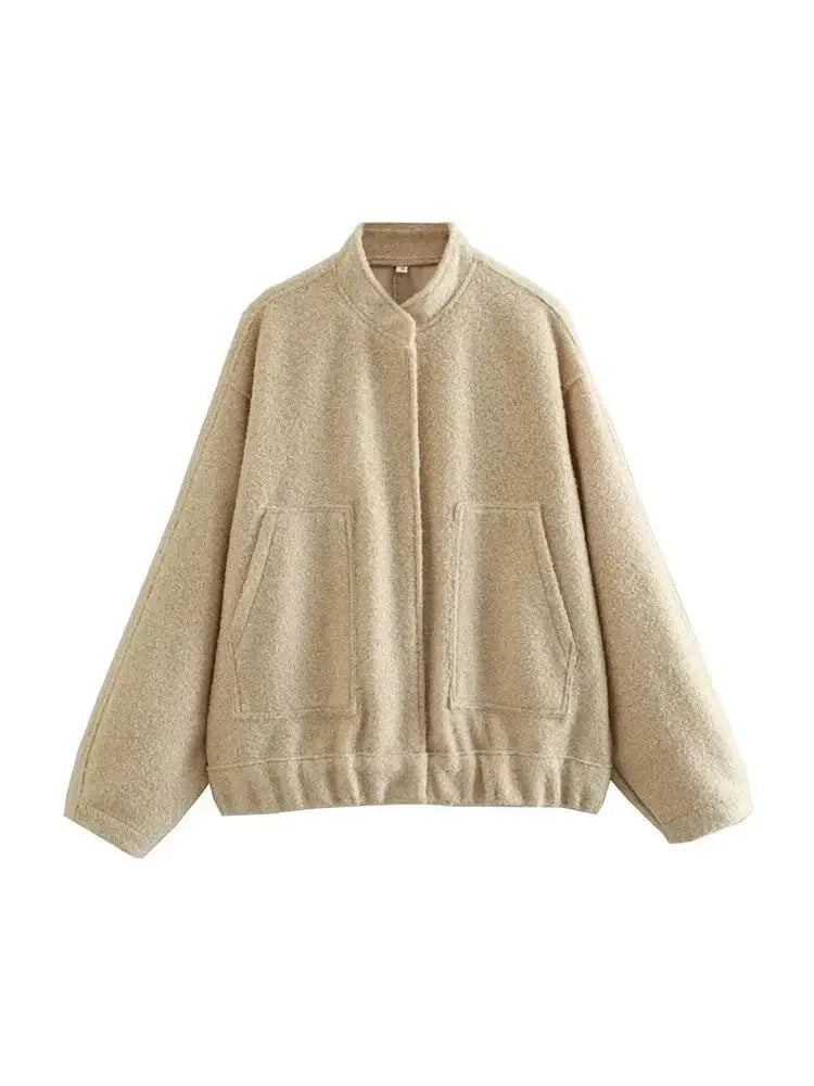 Drune | Übergröße Schnitt Minimalistische Teddyjacke
