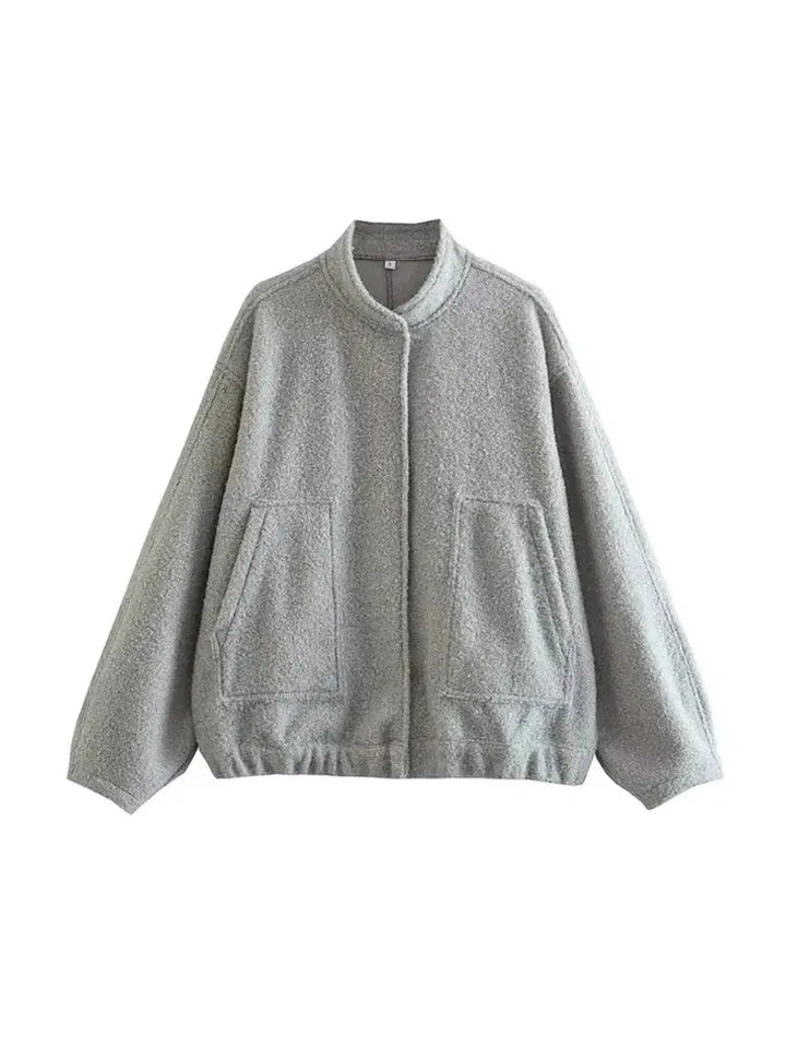 Drune | Übergröße Schnitt Minimalistische Teddyjacke