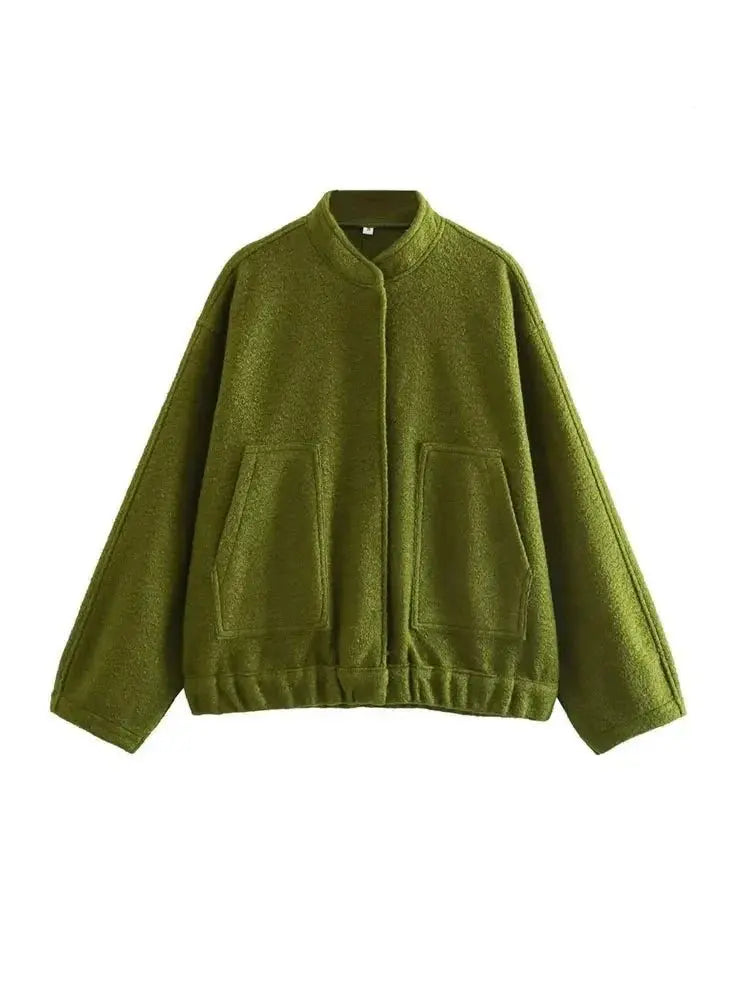 Drune | Übergröße Schnitt Minimalistische Teddyjacke