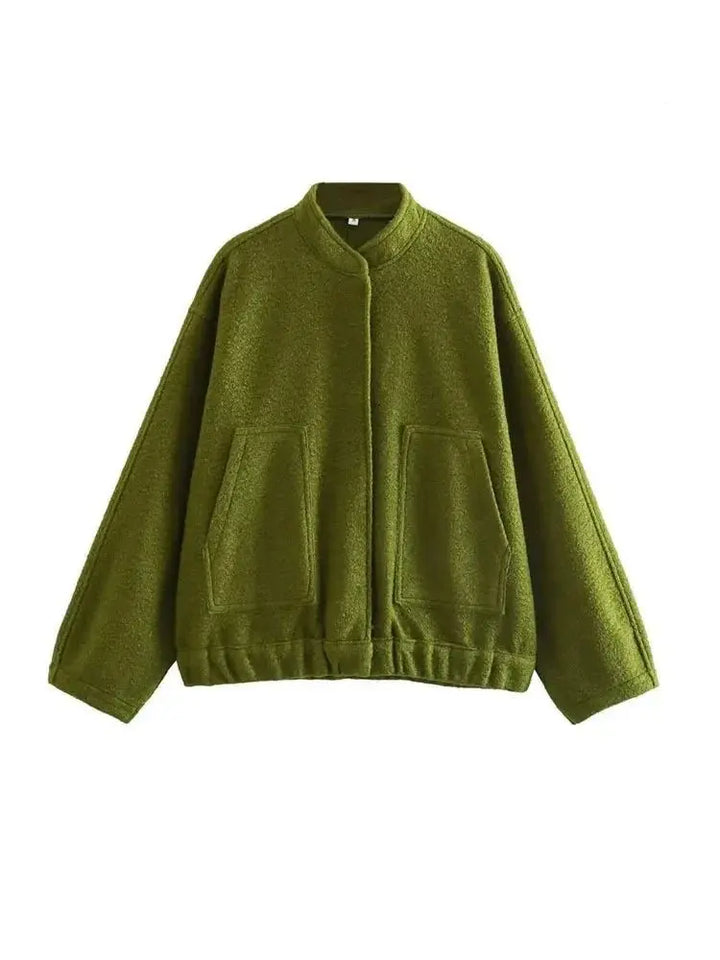 Drune | Übergröße Schnitt Minimalistische Teddyjacke