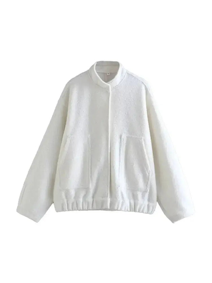 Drune | Übergröße Schnitt Minimalistische Teddyjacke