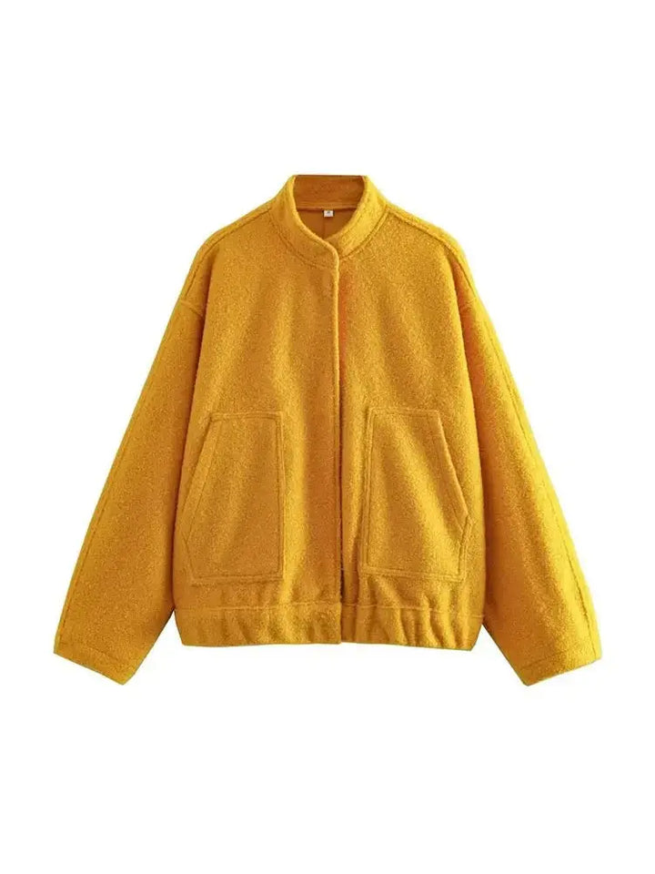 Drune | Übergröße Schnitt Minimalistische Teddyjacke