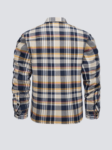 Drune | Lässige Langärmelig Gestreift Jacke mit Knöpfen