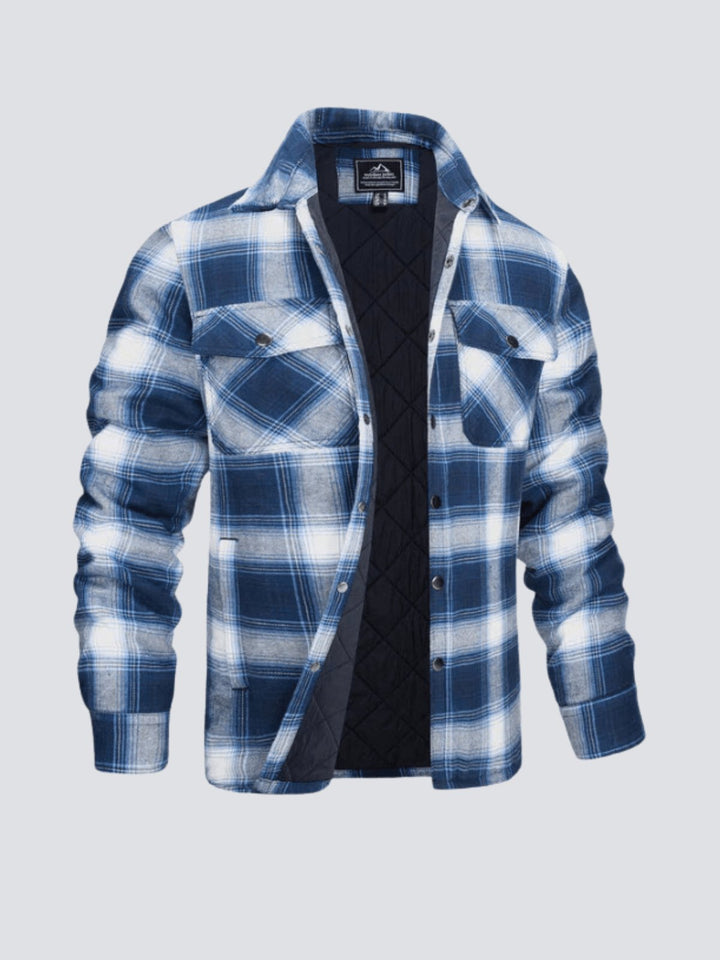 Drune | Lässige Langärmelig Gestreift Jacke mit Knöpfen